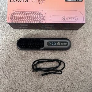 Hair Straightening Brush, Cordless hair straightening comb, USB rechargeable